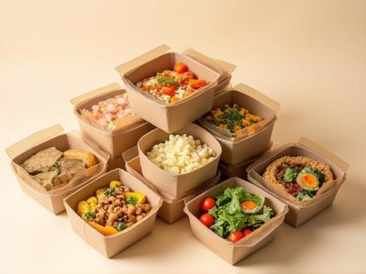 Example of well-packaged packed meals