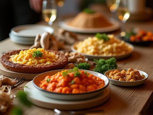 Delicious food served at a private party